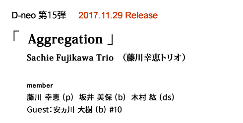 Sachie Fujikawa Trio�@�i����K�b�g���I�j  D-neo ��15�e�@�wAggregation�x�@